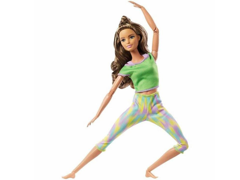 Barbie Lalka Made to Move Zielone ubranko
